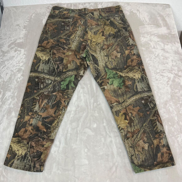 VTG Wrangler Jeans Mens 40x30 Advantage Timber Camo Outdoor Hunting Y2K USA Made - Picture 11 of 14